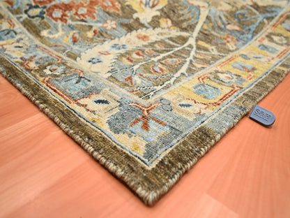 Transitional hand-knotted wool rug in Brown, 9'1" x 12'0", SKU O075489