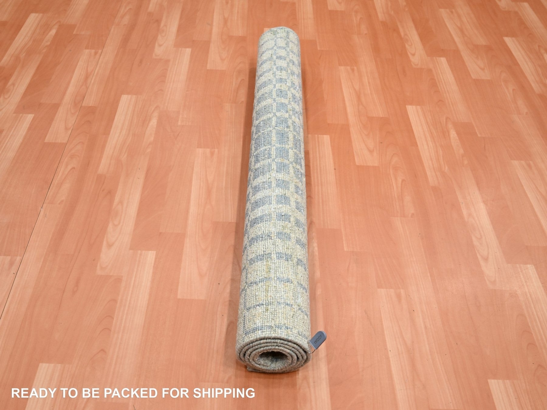 Modern / Contemporary hand-knotted wool/silk rug in Brown, 4'0" x 6'0", SKU O075502