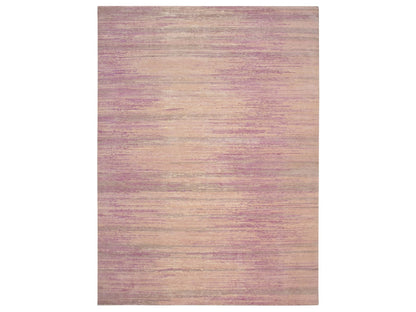 Pink 9'0" x 12'3" Modern / Contemporary Hand knotted Wool Rug - Sku: O075512