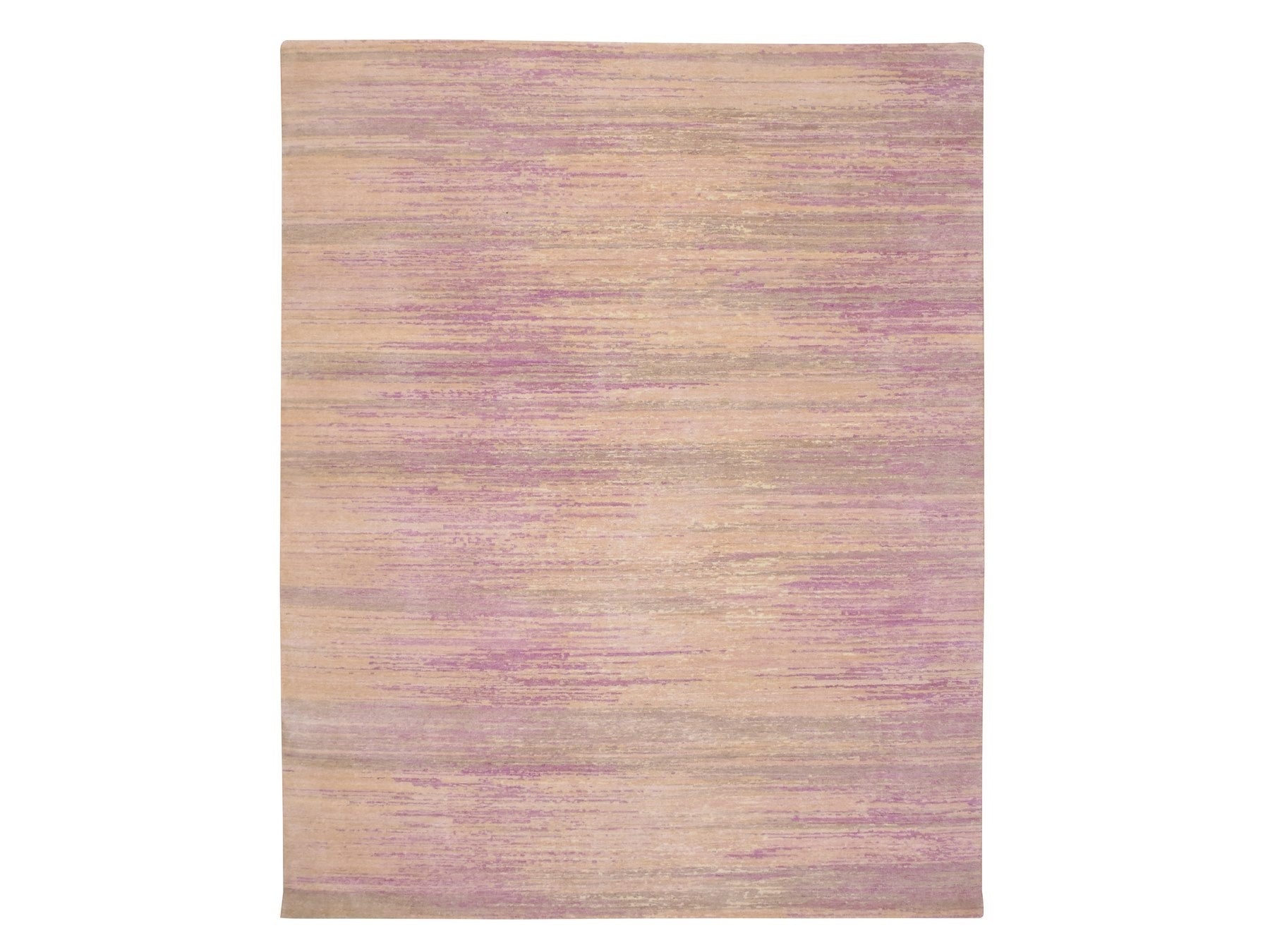 Modern / Contemporary hand-knotted wool rug in Pink, 8'1" x 10'3", SKU O075513