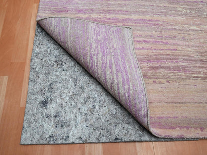 Pink 8'1" x 10'3" Modern / Contemporary Hand knotted Wool Rug - Sku: O075513