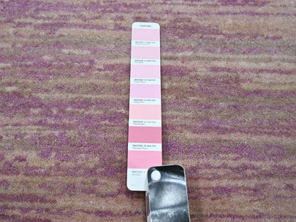 Pink 8'1" x 10'3" Modern / Contemporary Hand knotted Wool Rug - Sku: O075513