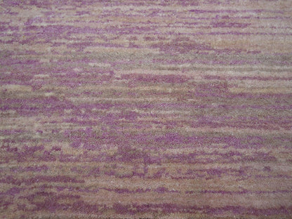 Pink 8'1" x 10'3" Modern / Contemporary Hand knotted Wool Rug - Sku: O075513