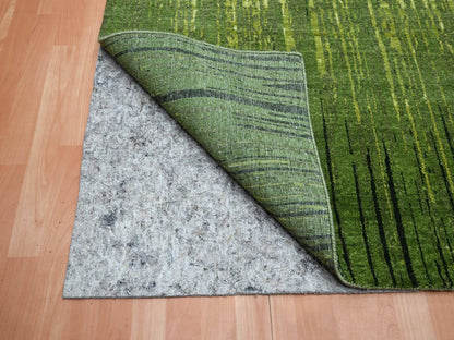 Modern / Contemporary hand-knotted wool rug in Green, 8'2" x 10'3", SKU O075515