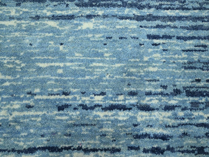 Blue 9'0" x 12'3" Modern and Contemporary Hand knotted Wool Rug - Sku: O075518