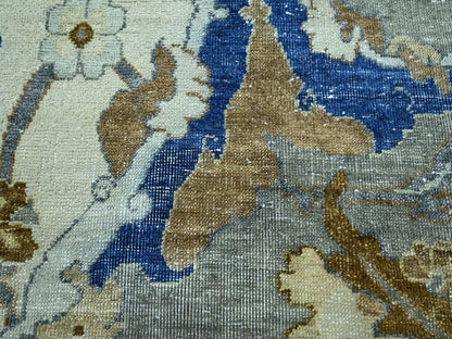 Ivory 9'2" x 12'3" Transitional Hand knotted Wool Rug - Sku: O075521