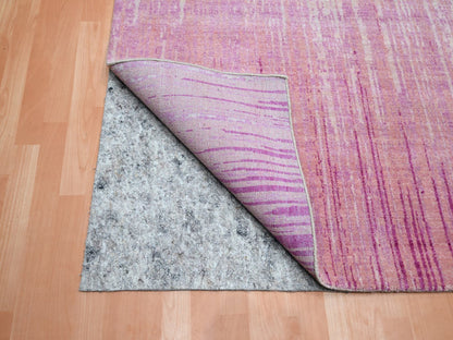 Pink 9'2" x 12'4" Modern / Contemporary Hand knotted Wool Rug - Sku: O075529