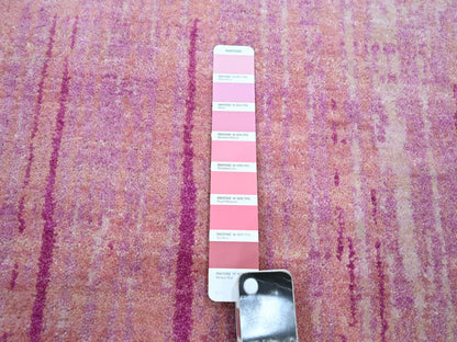 Pink 9'2" x 12'4" Modern / Contemporary Hand knotted Wool Rug - Sku: O075529