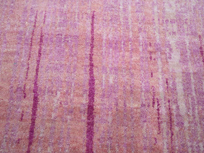 Pink 9'2" x 12'4" Modern / Contemporary Hand knotted Wool Rug - Sku: O075529