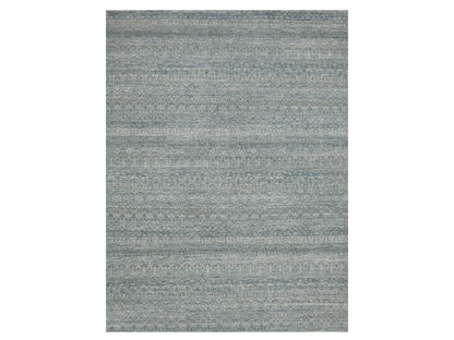 Grey 9'0" x 12'2" Modern / Contemporary Hand knotted Wool Rug - Sku: O075543