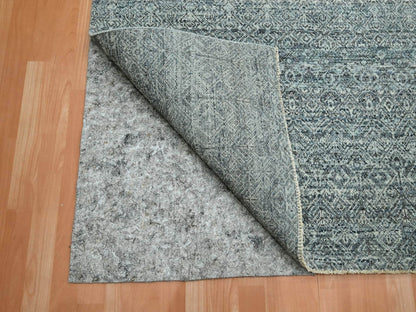 Grey 9'0" x 12'2" Modern / Contemporary Hand knotted Wool Rug - Sku: O075543