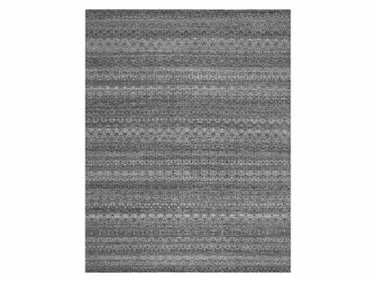 Modern / Contemporary hand-knotted wool rug in Black, 9'2" x 11'10", SKU O075545