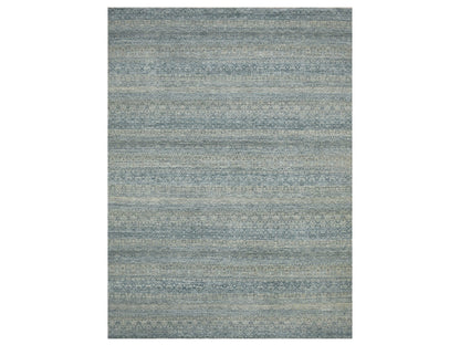 Modern / Contemporary hand-knotted wool rug in Gray, 9' x 12'2", SKU O075546