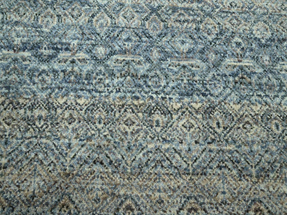 Modern / Contemporary hand-knotted wool rug in Gray, 9' x 12'2", SKU O075546 (view 8)
