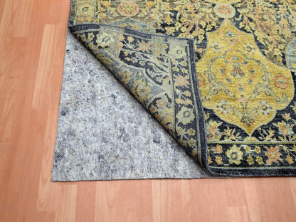 Black 11'11" x 15'7" Fine Oriental Hand knotted Wool Rug - Sku: O075560