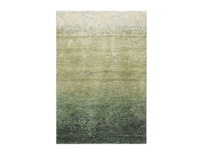 Green 2'0" x 3'0" Modern / Contemporary Hand knotted Wool Rug - Sku: O075575