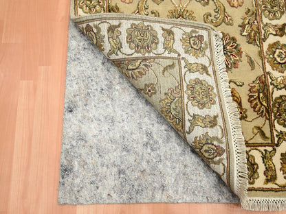 Brown 2'6" x 7'11" Traditional Hand knotted Wool/Silk Rug - Sku: O075615