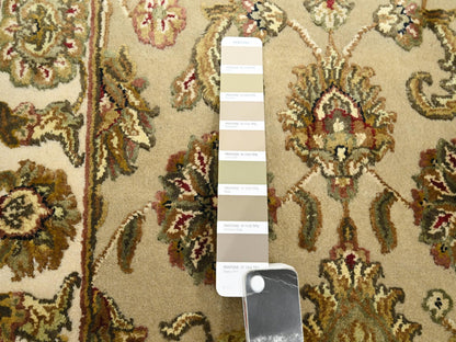 Brown 2'6" x 7'11" Traditional Hand knotted Wool/Silk Rug - Sku: O075615