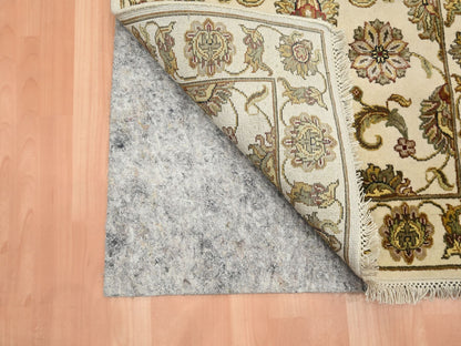 Rajasthan Rajasthan hand-knotted wool/silk runner in Ivory, 2'7" x 8'3", SKU O075623 (view 3)