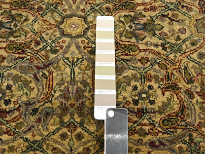 Rajasthan Rajasthan hand-knotted wool runner in Yellow & Black, 3'2" x 19'4" — SKU O075632 (view 4)