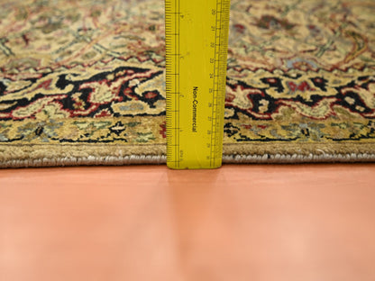 Rajasthan Rajasthan hand-knotted wool runner in Yellow & Black, 3'2" x 19'4" — SKU O075632 (view 6)