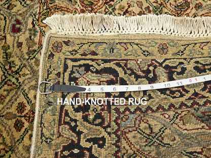 Rajasthan Rajasthan hand-knotted wool runner in Yellow & Black, 3'2" x 19'4" — SKU O075632 (view 7)