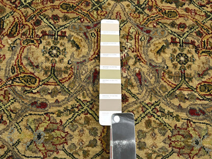Rajasthan Rajasthan hand-knotted wool runner in Yellow & Black, 3' x 19'5" — SKU O075633 (view 4)