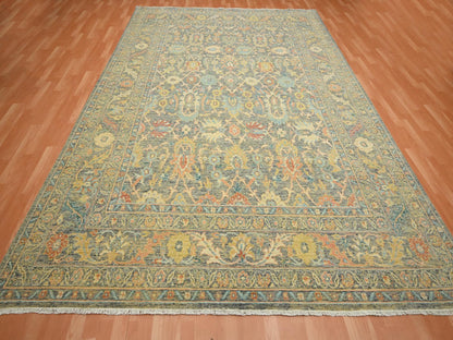 Mahal Oushak hand-knotted wool rug in Gray, 8'11" x 12'1" — SKU O075636 (view 2)
