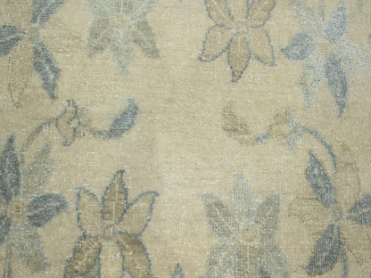 Oushak hand-knotted wool/silk rug in Ivory, 8'10" x 12'1" — SKU O075637 (view 8)