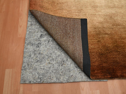 Brown 8'11" x 12'1" Modern and Contemporary Hand knotted Wool/Silk Rug - Sku: O075638
