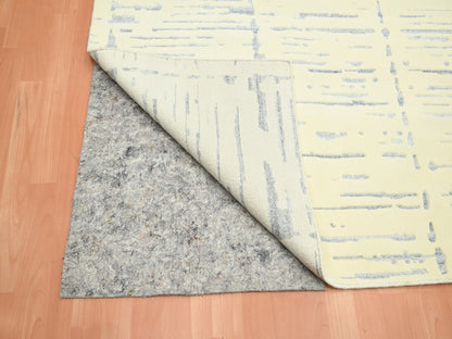 Modern / Contemporary hand-knotted wool rug in Ivory, 8' x 9'9" — SKU O075640 (view 4)