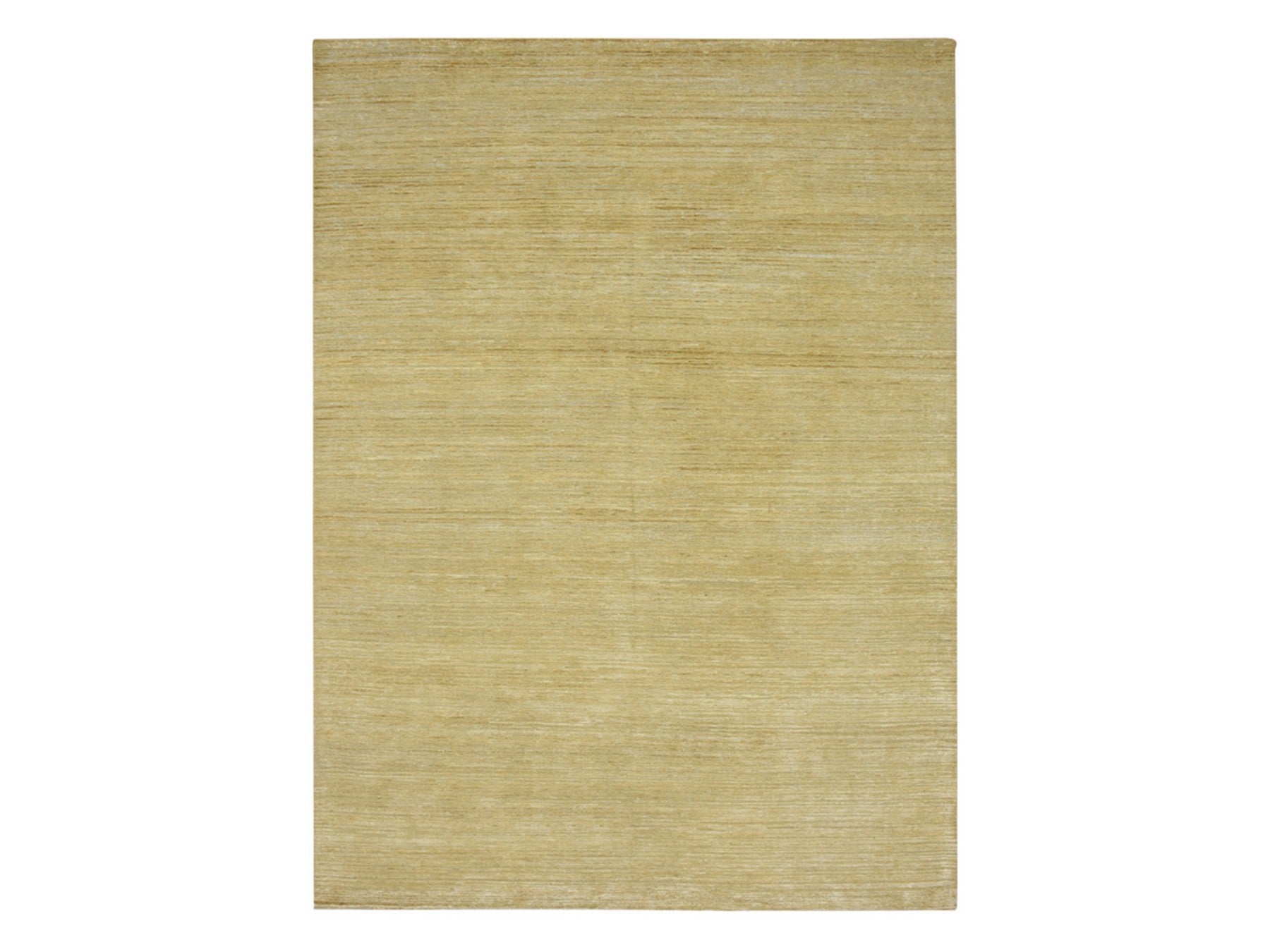 Modern / Contemporary hand-knotted wool/silk rug in Brown, 8'11" x 12'3" — SKU O075671