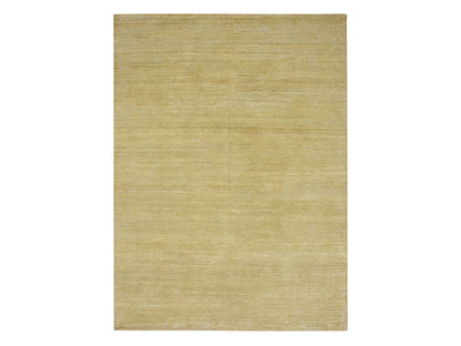 Brown 8'11" x 12'3" Modern and Contemporary Hand knotted Wool/Silk Rug - Sku: O075671