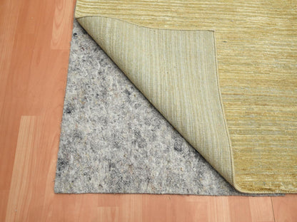 Brown 8'11" x 12'3" Modern and Contemporary Hand knotted Wool/Silk Rug - Sku: O075671
