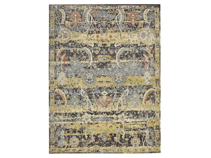 Brown 9'0" x 12'2" Transitional Hand knotted Wool Rug - Sku: O075724