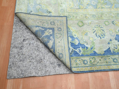 Blue 17'7" x 26'4" Fine Oriental Hand knotted Wool/Silk Rug - Sku: O075733