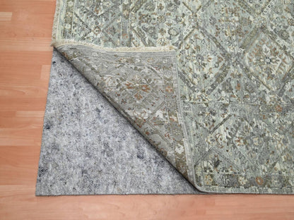 Oushak hand-knotted wool rug in Gray, 7'10" x 9'11" — SKU O075735 (view 4)