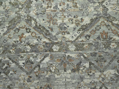 Oushak hand-knotted wool rug in Gray, 7'10" x 9'11" — SKU O075735 (view 8)