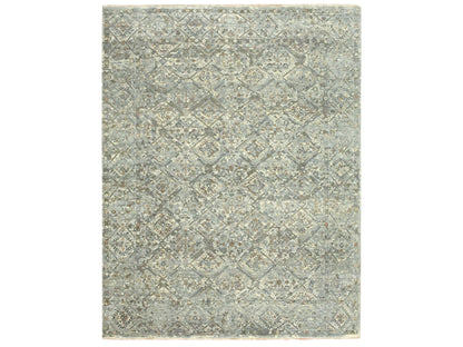 Oushak hand-knotted wool rug in Gray, 7'9" x 10'1" — SKU O075736