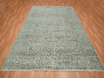 Oushak hand-knotted wool rug in Gray, 7'9" x 10'1" — SKU O075736 (view 2)