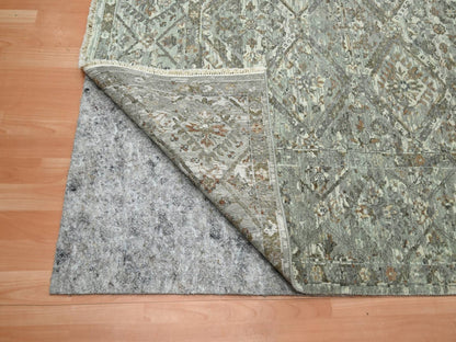 Oushak hand-knotted wool rug in Gray, 7'9" x 10'1" — SKU O075736 (view 4)