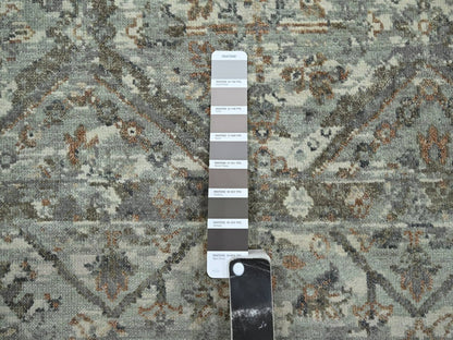 Oushak hand-knotted wool rug in Gray, 7'9" x 10'1" — SKU O075736 (view 7)