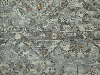 Oushak hand-knotted wool rug in Gray, 8'10" x 12' — SKU O075738 (view 8)