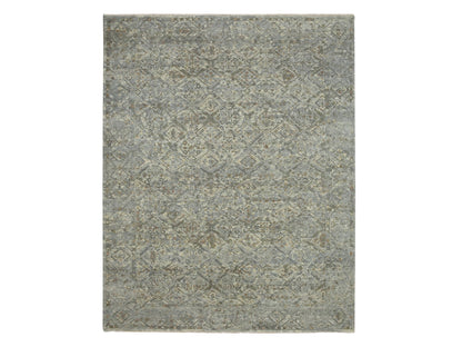 Oushak hand-knotted wool rug in Gray, 11'9" x 14'10" — SKU O075740