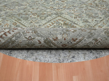 Oushak hand-knotted wool rug in Gray, 11'7" x 11'7" — SKU O075741 (view 4)