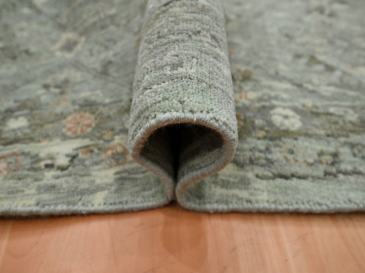 Oushak hand-knotted wool rug in Gray, 11'7" x 11'7" — SKU O075741 (view 5)