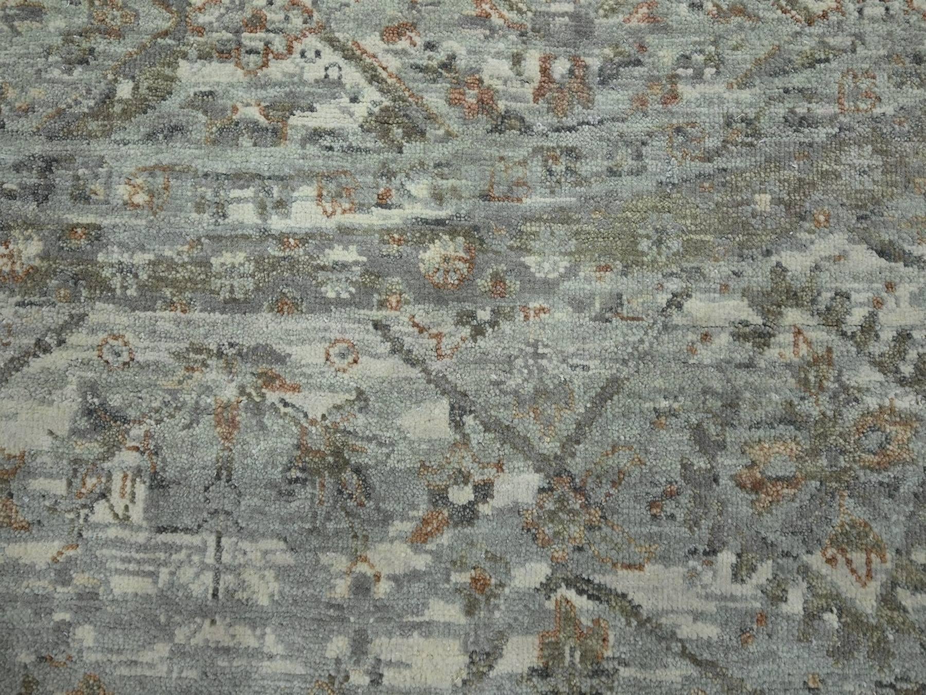 Oushak hand-knotted wool rug in Gray, 11'7" x 11'7" — SKU O075741 (view 8)