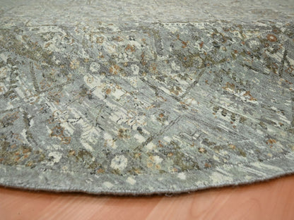 Oushak hand-knotted wool rug in Gray, 9'10" x 9'11" — SKU O075742 (view 6)