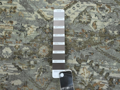 Oushak hand-knotted wool rug in Gray, 9'10" x 9'11" — SKU O075742 (view 7)