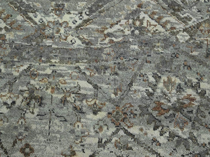 Oushak hand-knotted wool rug in Gray, 7'9" x 7'10" — SKU O075743 (view 8)